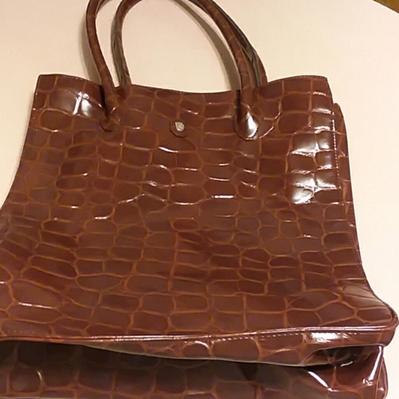 Ralph Lauren Handbags - Croc print Safari tote bag